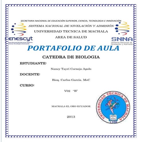 Portafolio de biologia