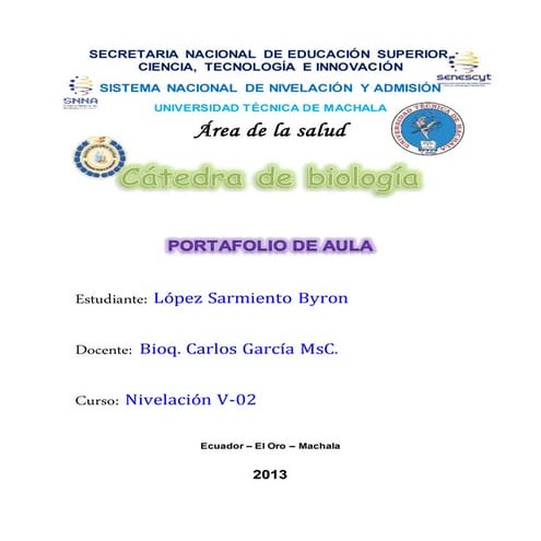 Portafolio de biologia unidad 1 y 2