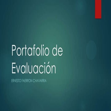 Portafolio de evaluación