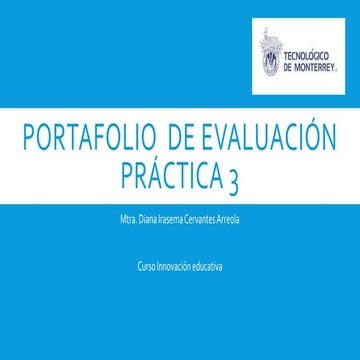 Portafolio  de evaluación