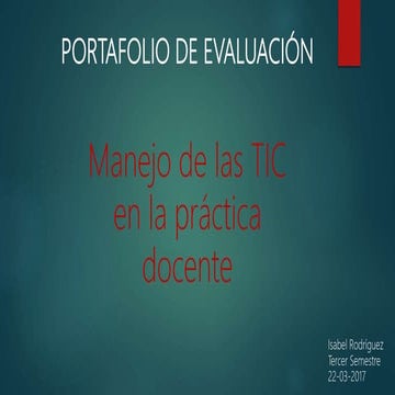 Portafolio de evaluación