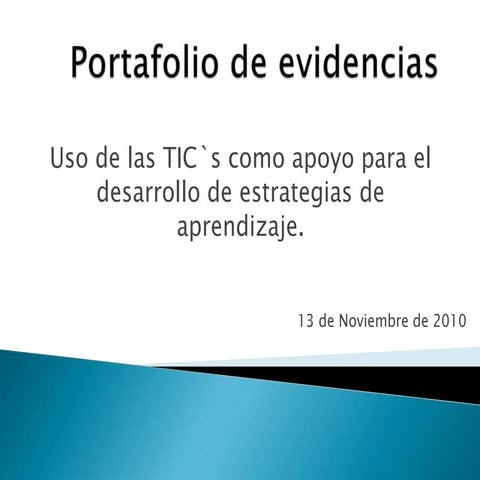 Portafolio de evidencias