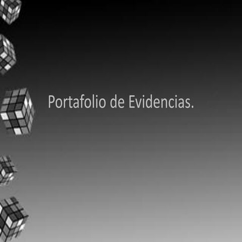 Portafolio de evidencias