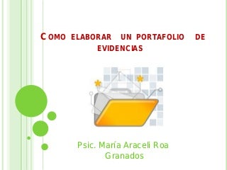 Portafolio de evidencias