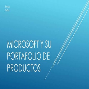 Portafolio de microsoft | PPTX