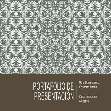 Portafolio de presentación