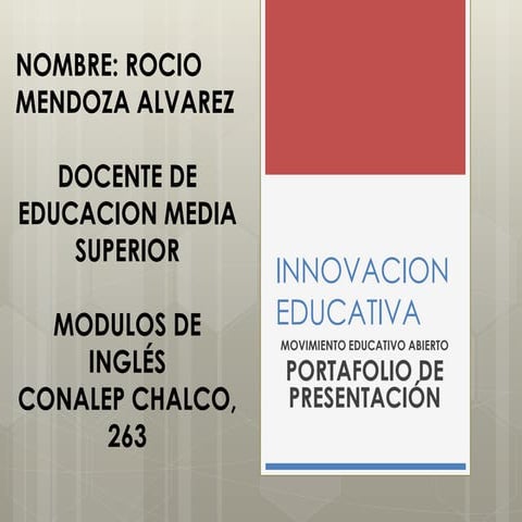 Portafolio de presentación