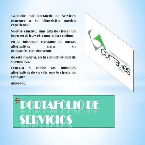 Portafolio de servicios