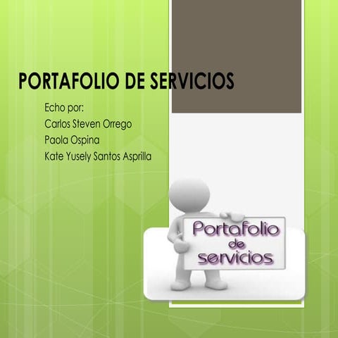 Portafolio de servicios