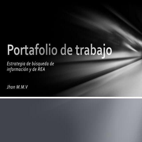 Portafolio de trabajo