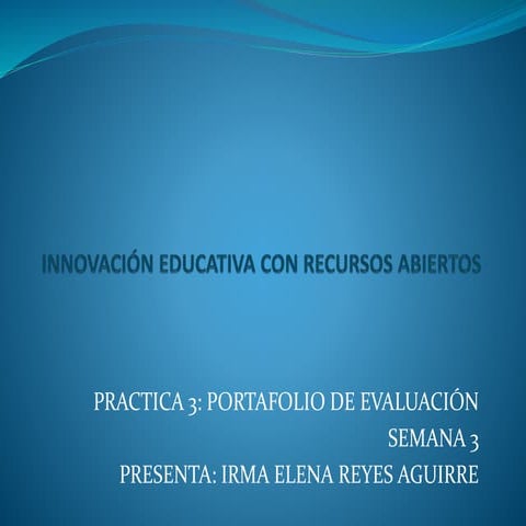 Portafolio de trabajo semana 3