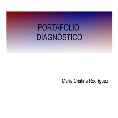 Portafolio diagnóstico