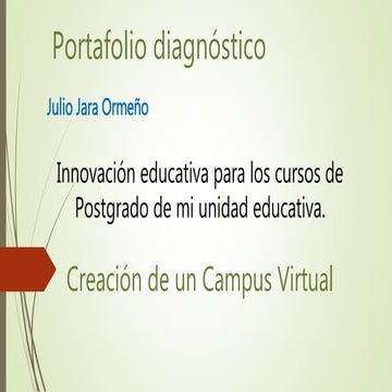 Portafolio diagnóstico