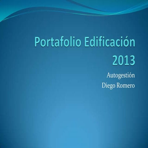 Portafolio edificación 2013