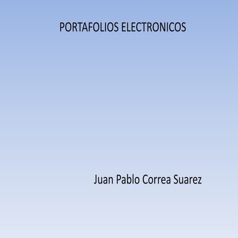 Portafolio electronico