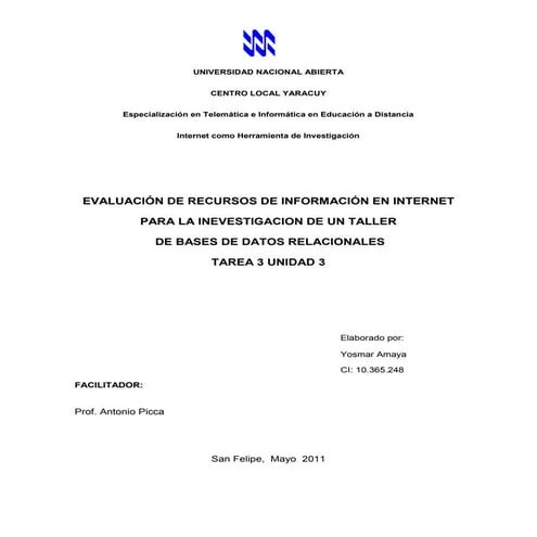 Portafolio electronico tarea 3 yosmar amaya