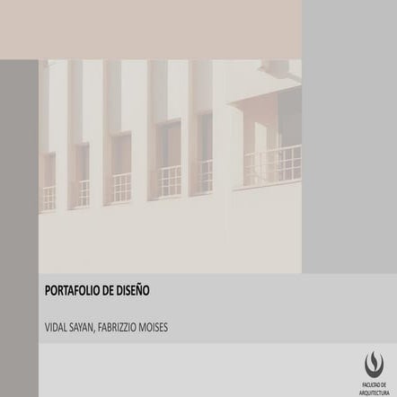 PORTAFOLIO ACADEMICO -FACULTAD DE ARQUITECTURA UPC