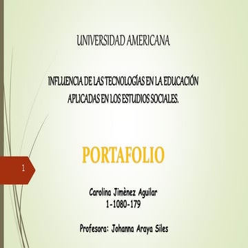 Portafolio influencias