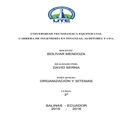 Portafolio organizacion y sistemas david serna