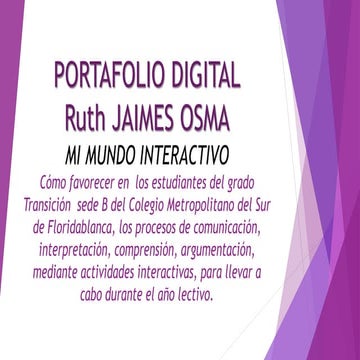 Por tafolio ruth jaimes