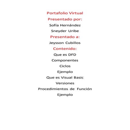 Portafolio virtual