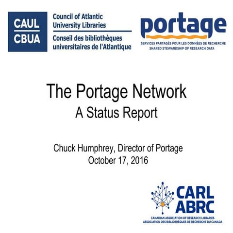 Tutorial: the new Portage Research Data Management Planning Tool - Chuck Hump...