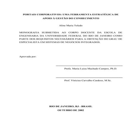 Portais corporativos aline m toledo