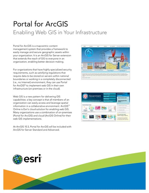 Portal for ArcGIS