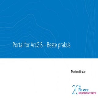 Portal for ArcGIS – beste praksis -...