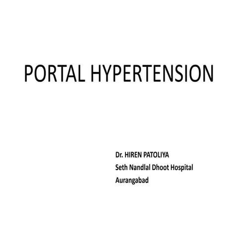 Portal hypertension