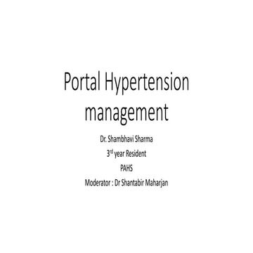 Portal hypertension (1)
