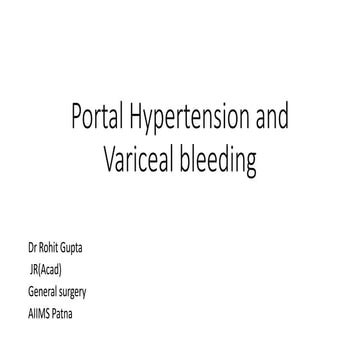 Portal hypertension 