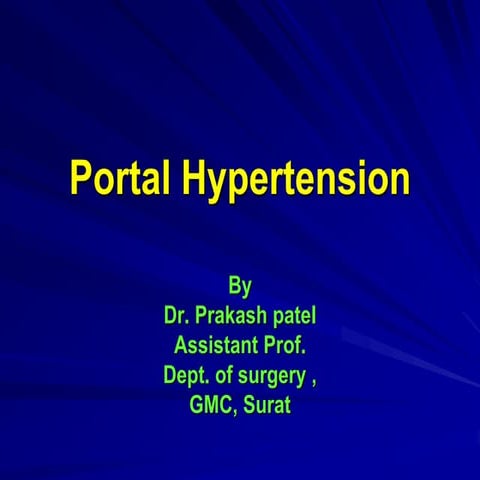 Portal Hypertension and its management.ppt