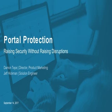 Portal Protection Using Adaptive Authentication