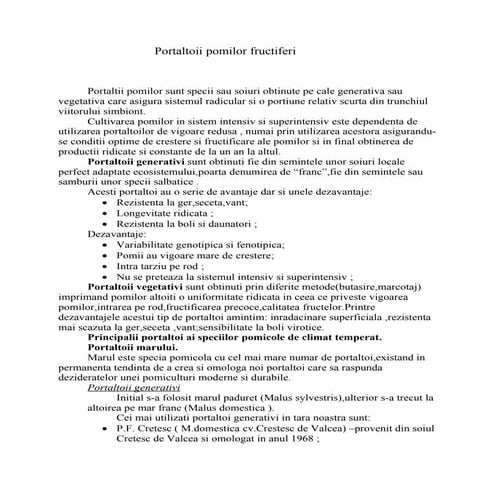 Portaltoii pomilor fructiferi