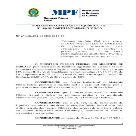 Representação MPE contra Daniel Coelho | PDF