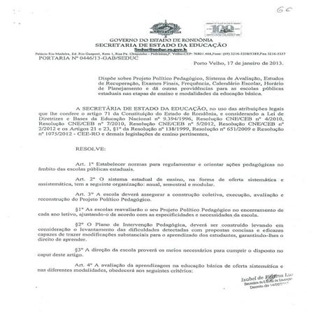 Portaria nº 0446-13-gabseduc[1]