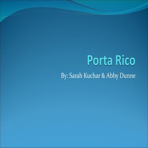 Porta rico slideshow | PPT