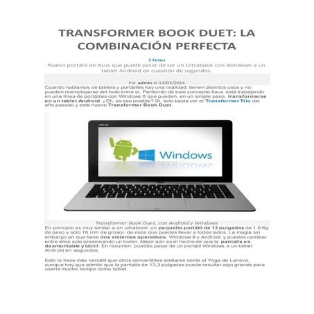 Portatil con lo ultimo en tegnologia