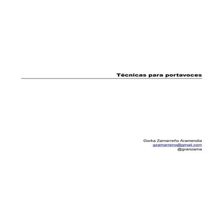 Manual de comunicación para Portavoces