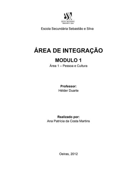 Portefolio Área De Integração - Mód...