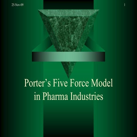 Porter’S Five Force Model In Pharma Industries