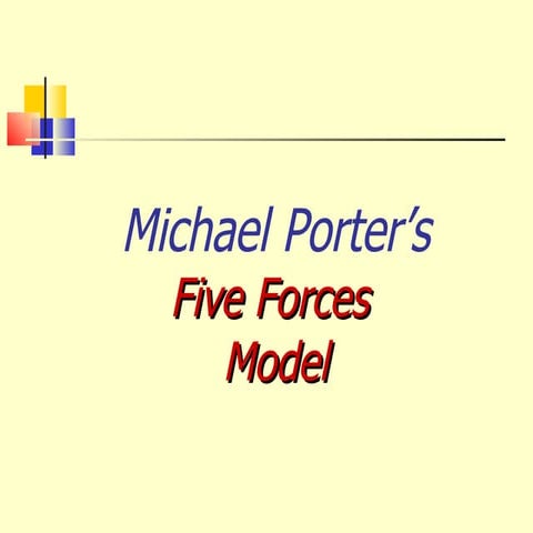 Michel Porter's five forces model