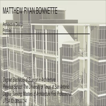 Undergraduate Portfolio | PDF