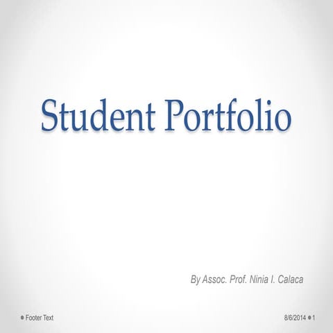 Student Portfolio