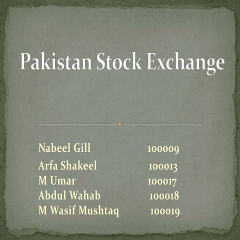 Pakistan Stock Exchange
