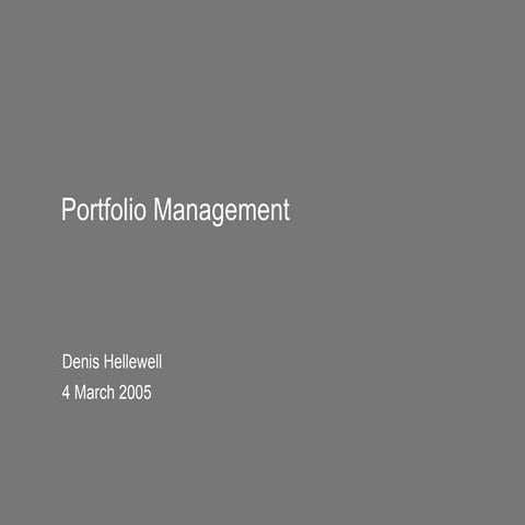 Portfolio Managment