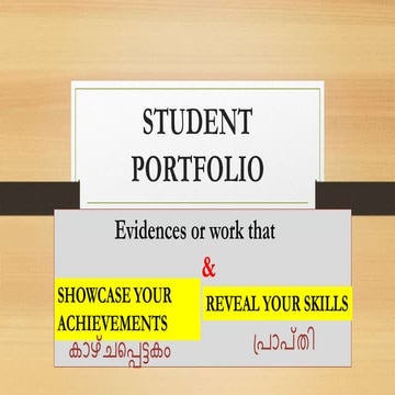 Student Portfolio ppt