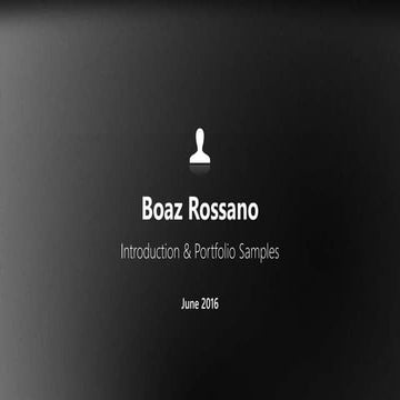 Boaz Rossano - New UX Portfolio samples-24-07-16
