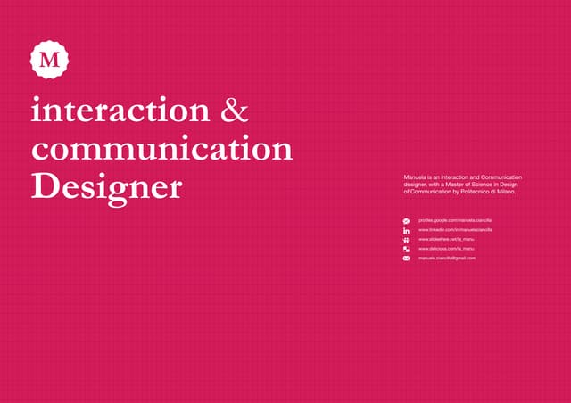 My Interaction Design and Datavis portfolio